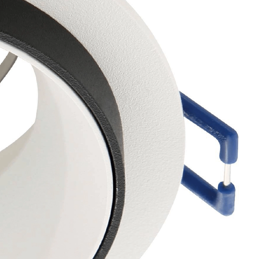 Round recessed spotlight Carosso with black ring Eglo 9008606238811