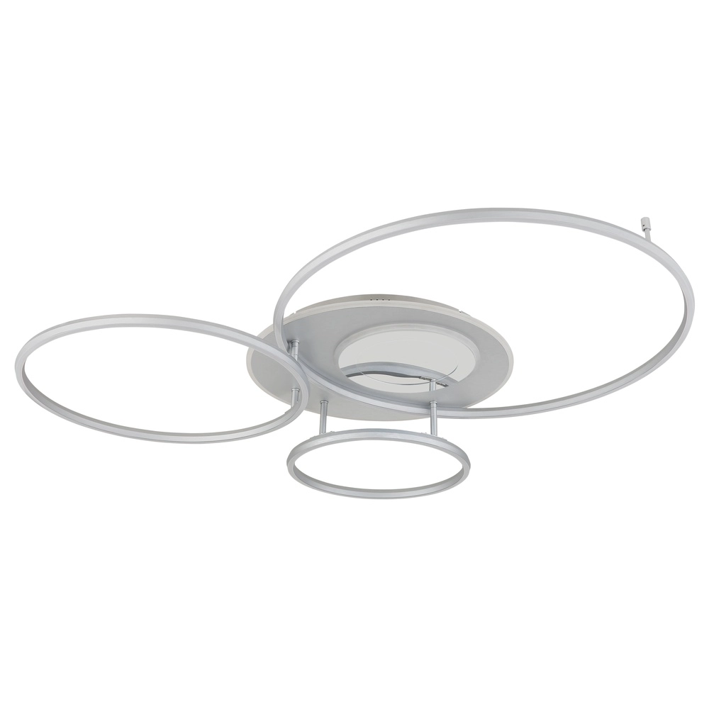Modern ceiling lamp Johnson silver grey Globo 9007371592548