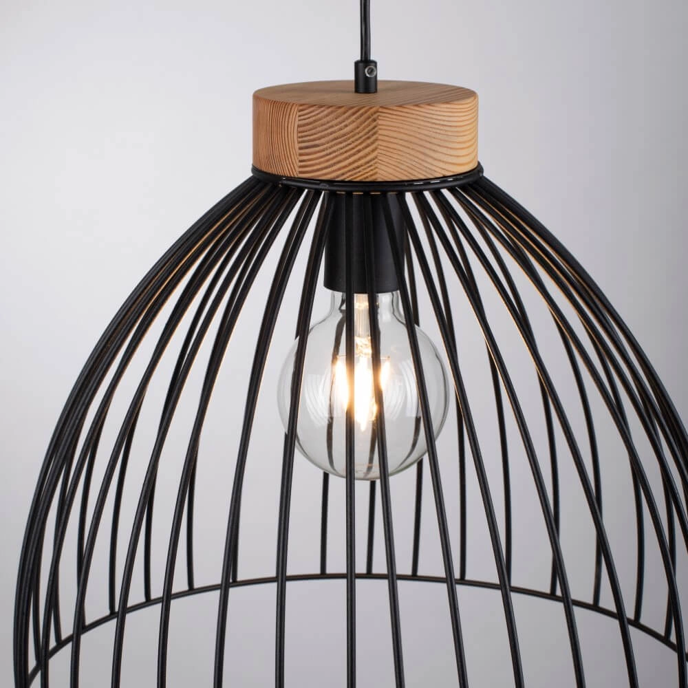 Pendant lamp Lami black Just Light 4043689982768