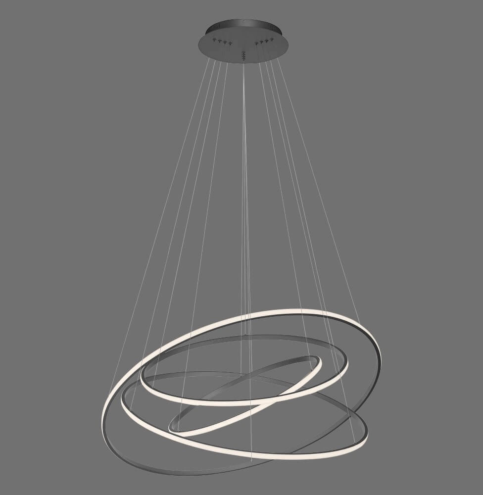 Modern pendant lamp Tessara anthracite Paul Neuhaus 4012248372654