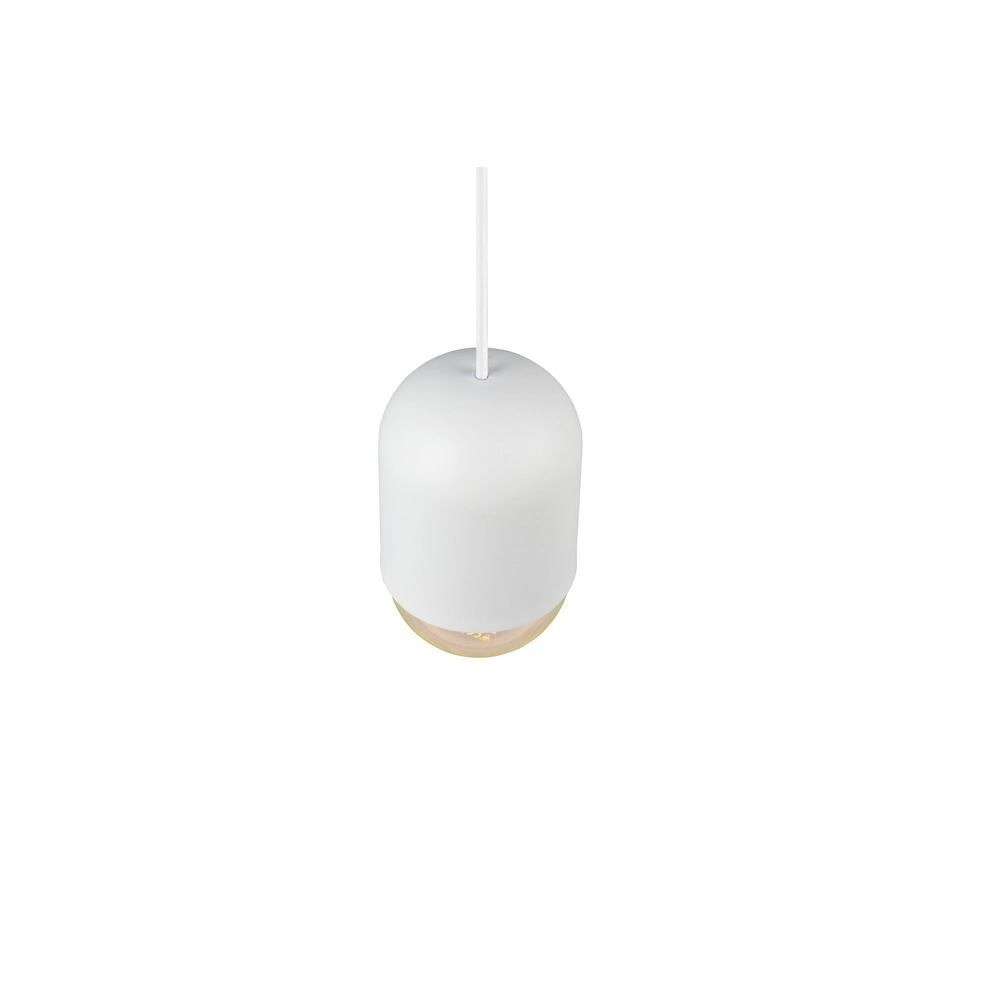 Unique pendant lamp Nara white Ø 10,5cm Trio 4017807661798