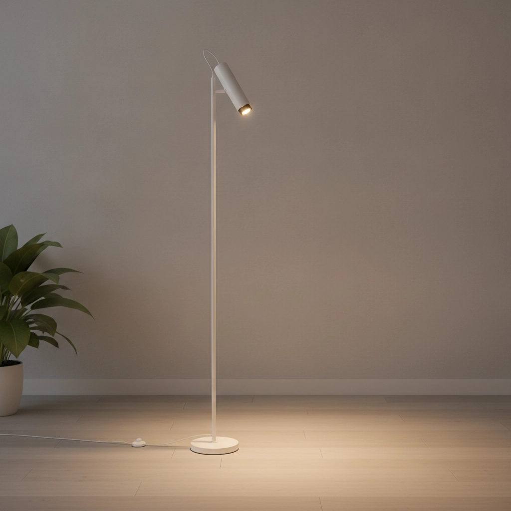 Reading lamp Nessi white with black