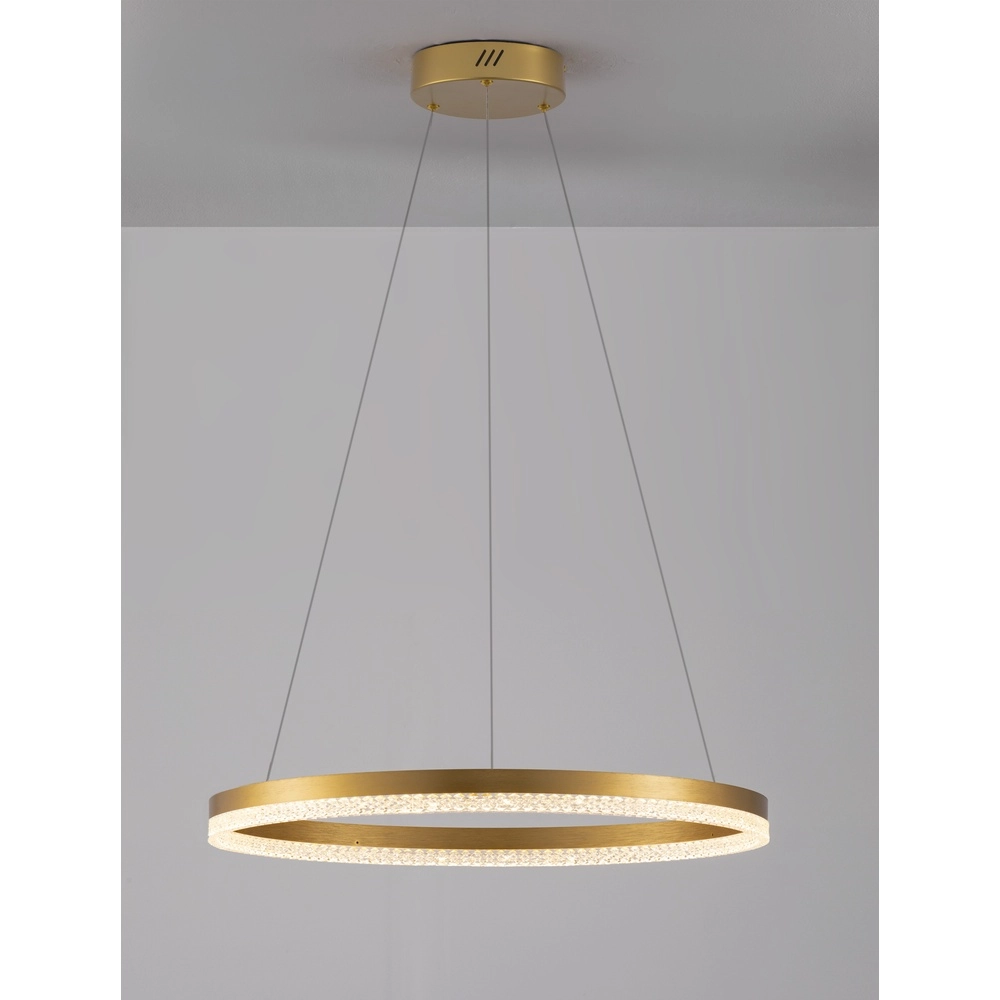 Pendant lamp Adria gold Ø 60cm Lyora 5212017443793
