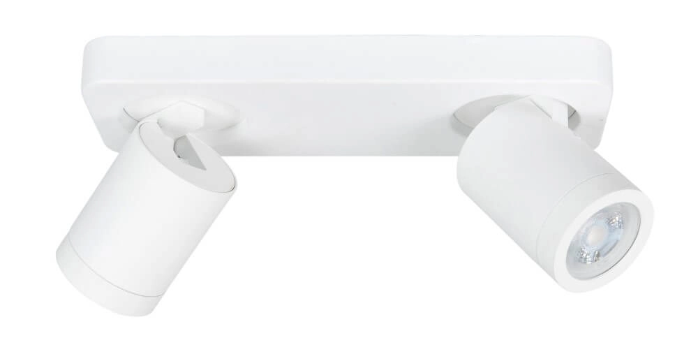 Double IP44 surface-mounted spotlight Oliver matte white