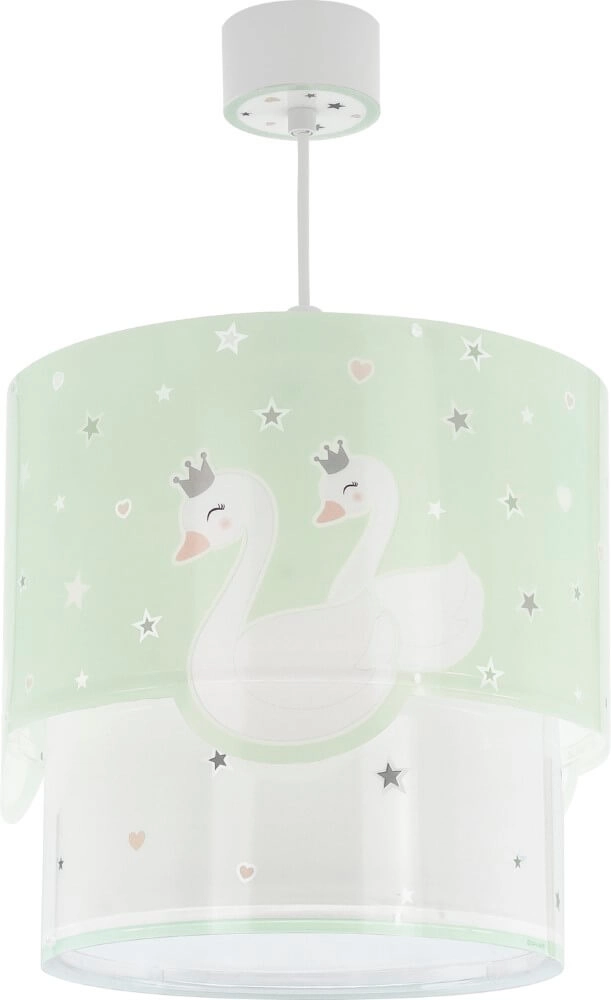 Children's room hanging lamp Sweet Love soft green