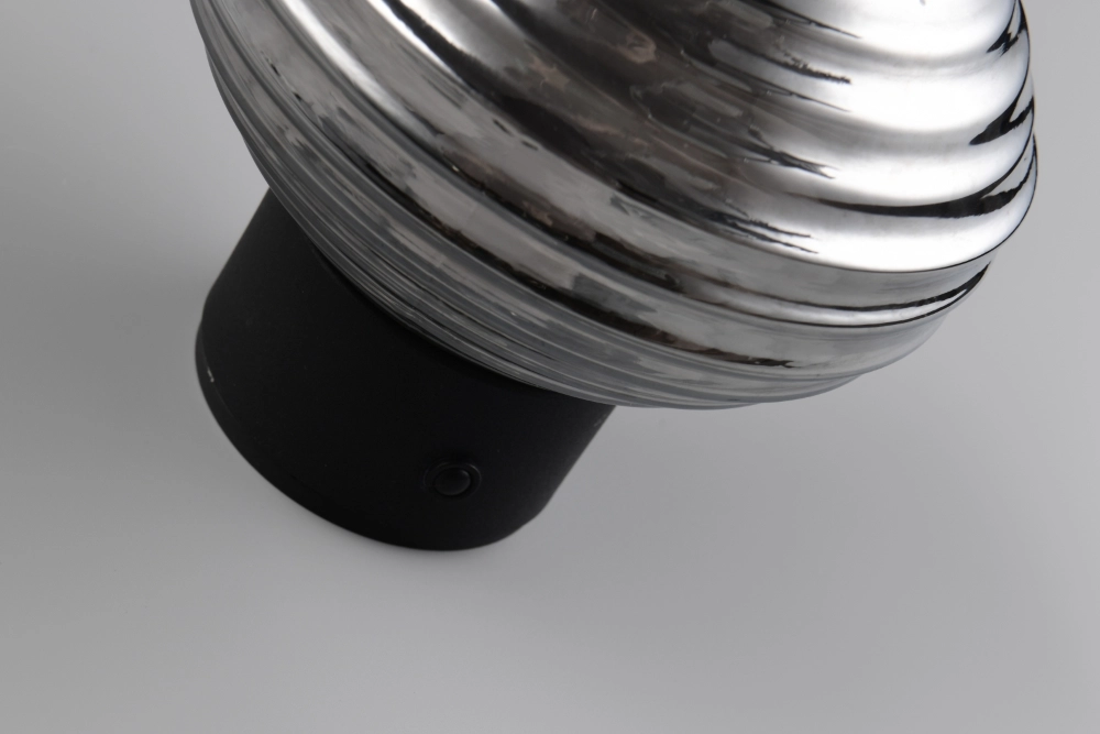 Wall lamp Earl Smoke glass rechargeable Trio 4017807643404
