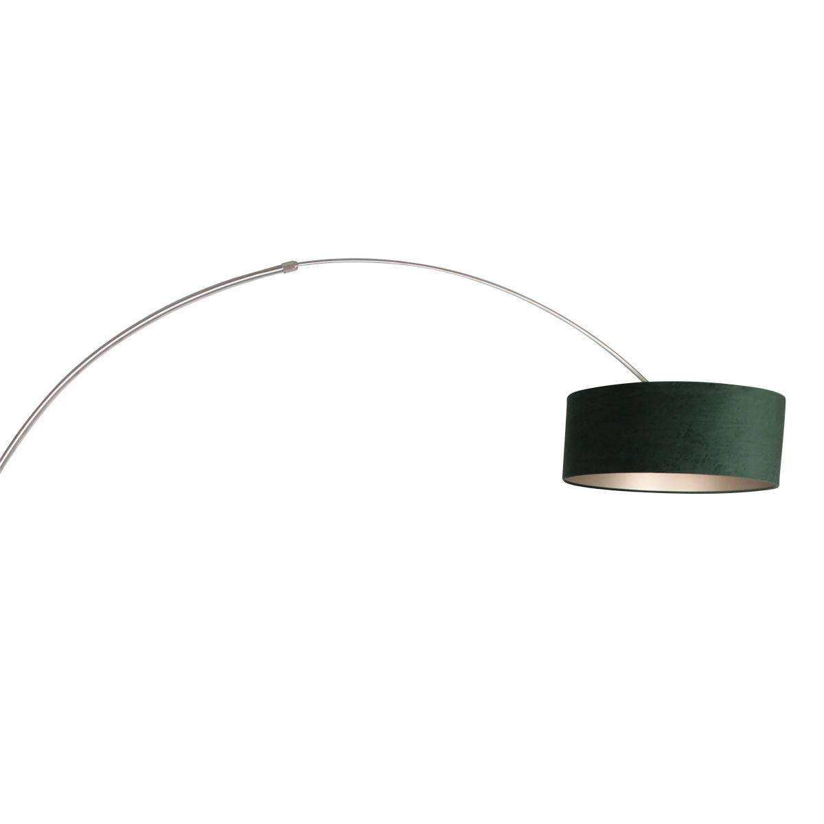 Arc lamp Sparkled Stainless steel with velor green hood Steinhauer 8712746145946