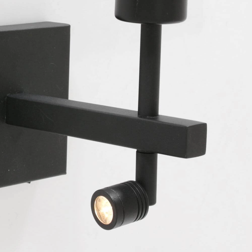 Wall lamp Stang black with bamboo Steinhauer 8712746172003