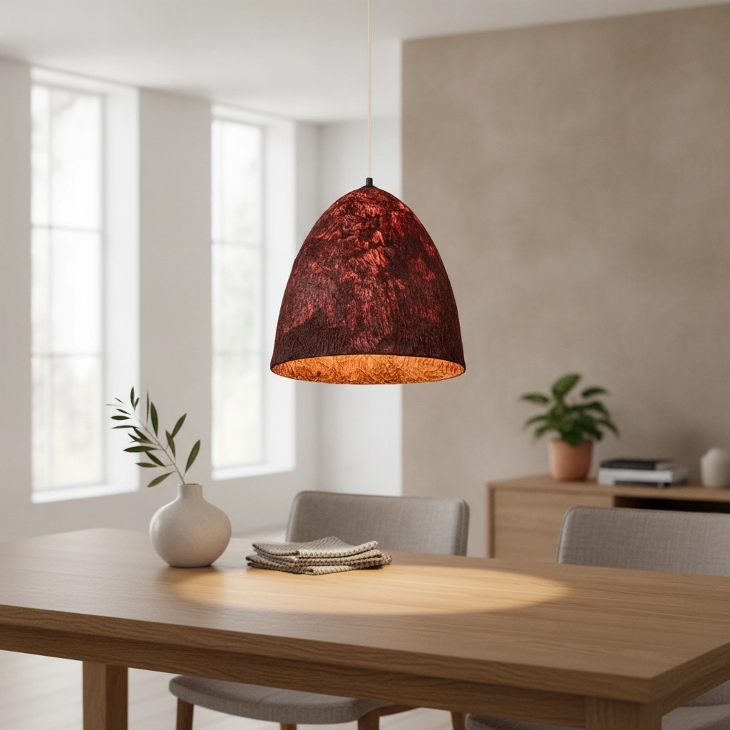 Pendant lamp Solis red Ø 36cm