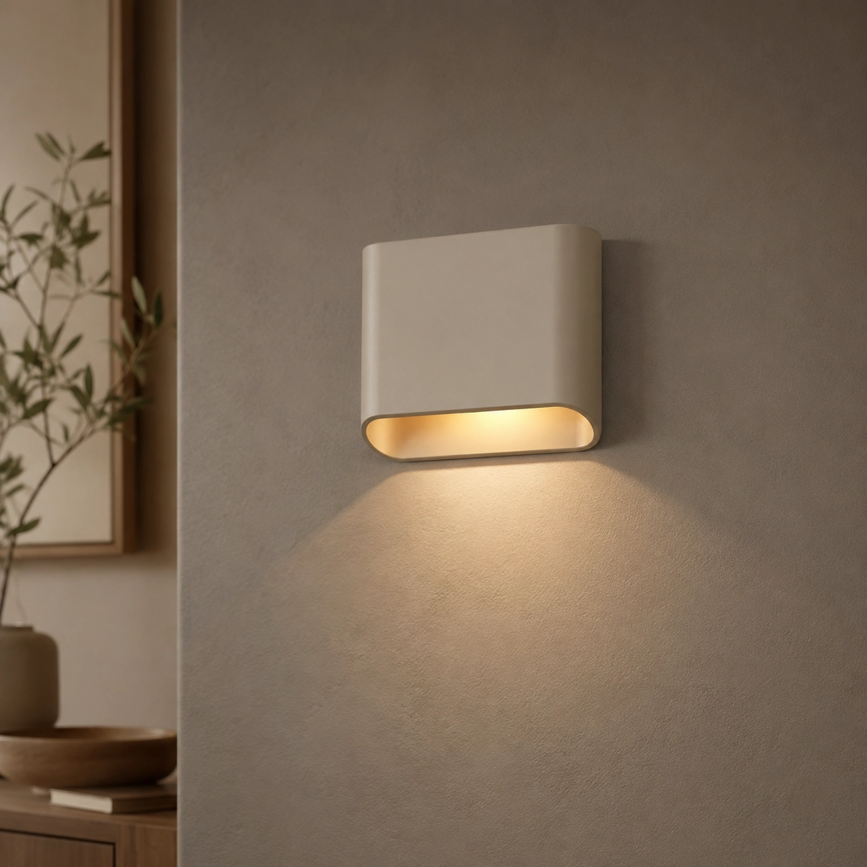 Wall lamp Diaz 1L Champagne