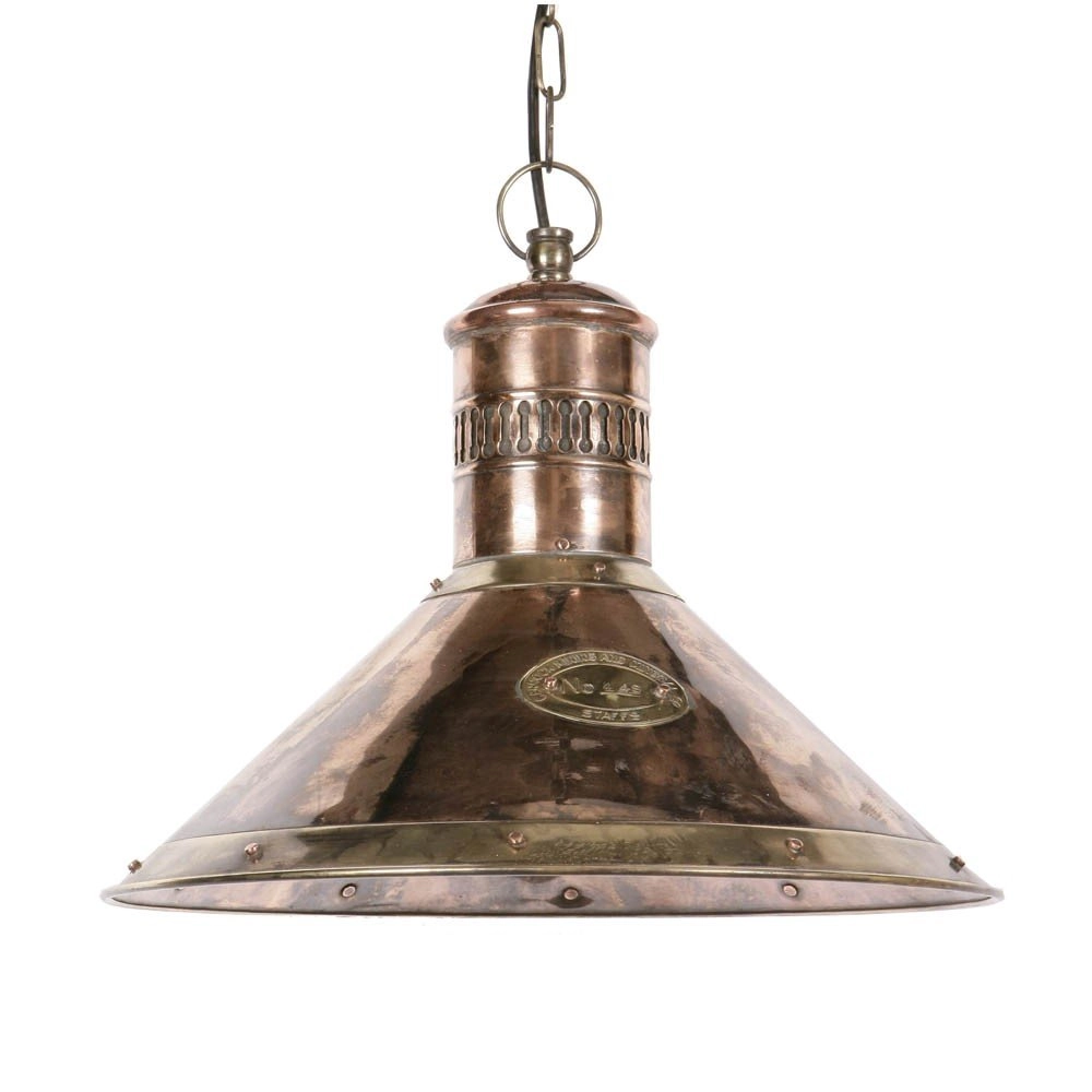 Country Pendant Lamp Deck antique copper (ant)