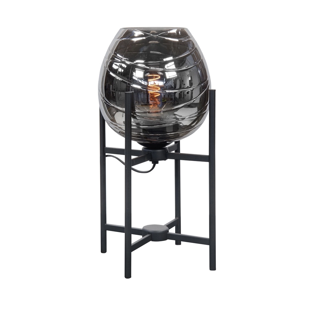 Table lamp Fantasy Black frame with glass