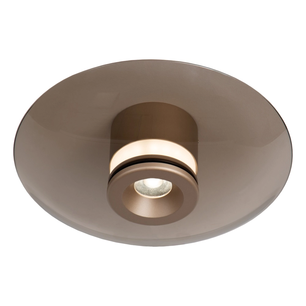 Led ceiling light Santiago Ø 23cm - champagne with amber glass