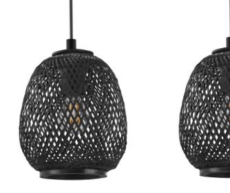 Pendant lamp Dembleby 1 Black Eglo 9002759432669
