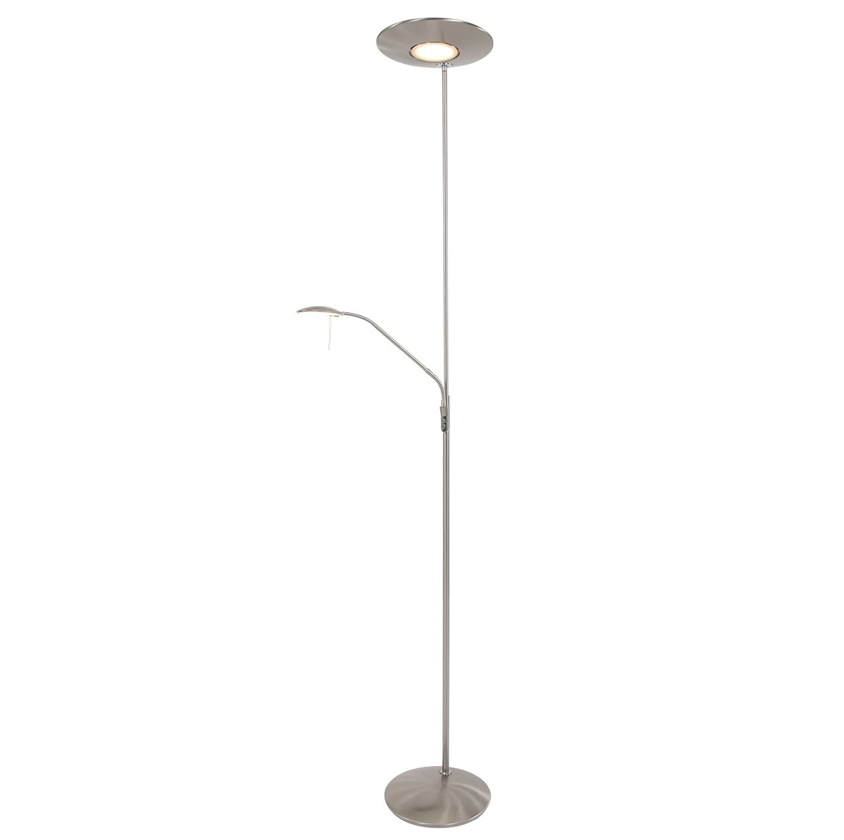 LED reading light Zodiac 2-light metal gray