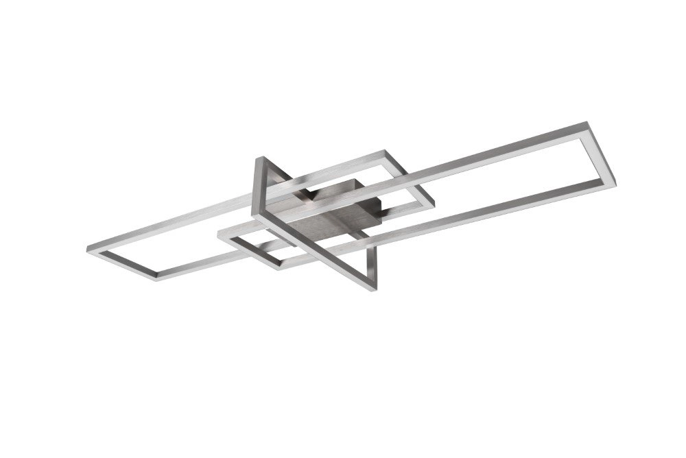 LED flush ceiling light Salinas 100cm gray
