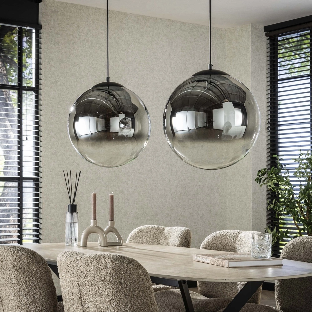 2L pendant lamp Bubble with silver fading glass Lyora 8716803511224
