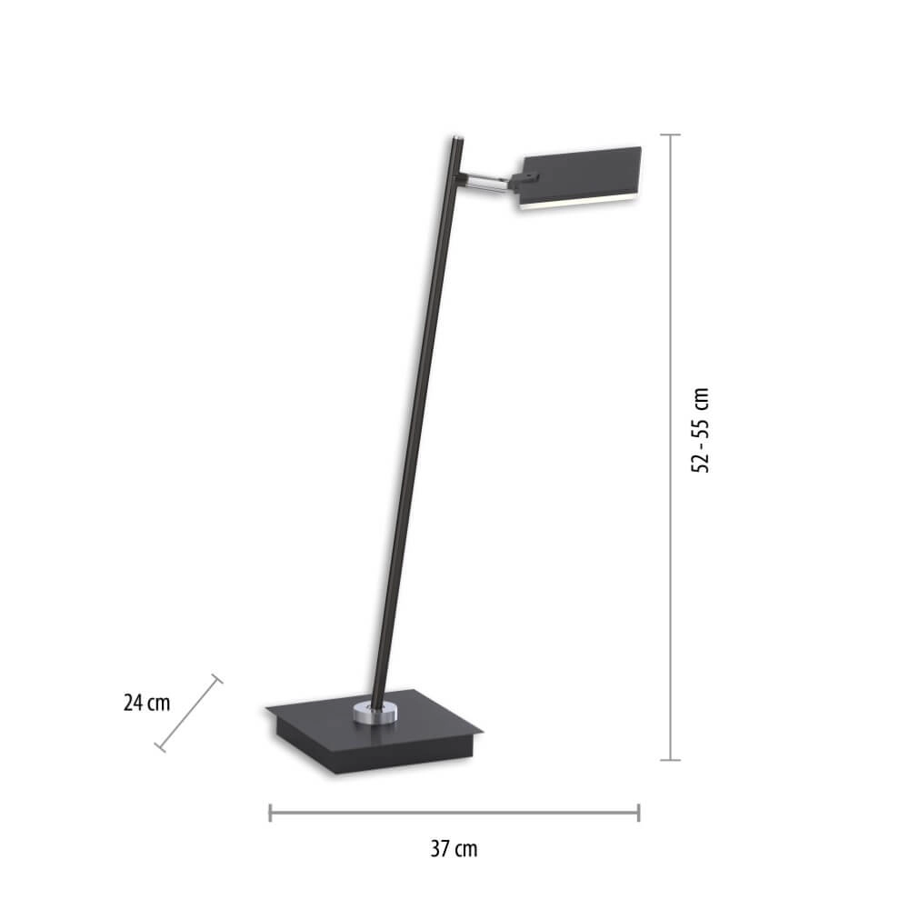 Designer table lamp Pure Mira black Paul Neuhaus 4012248367520