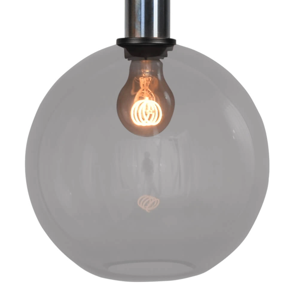 Hanging lamp Ø 25cm Bella 2 Dappled oil with smoke glass Masterlight 8718121334219