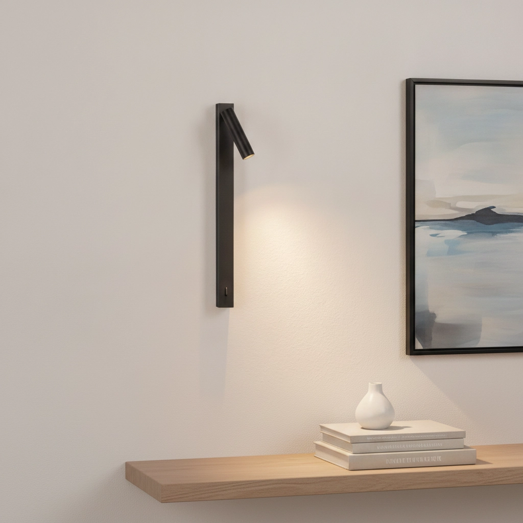 Bedside lamp Tondo black