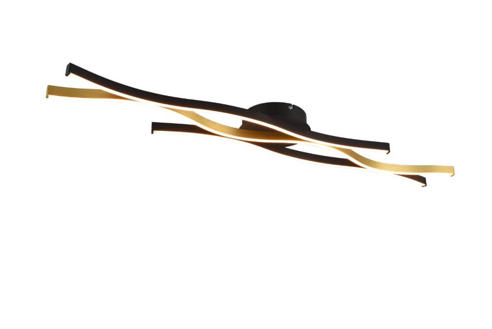 Ceiling light Blaze black with gold Trio 4017807539912