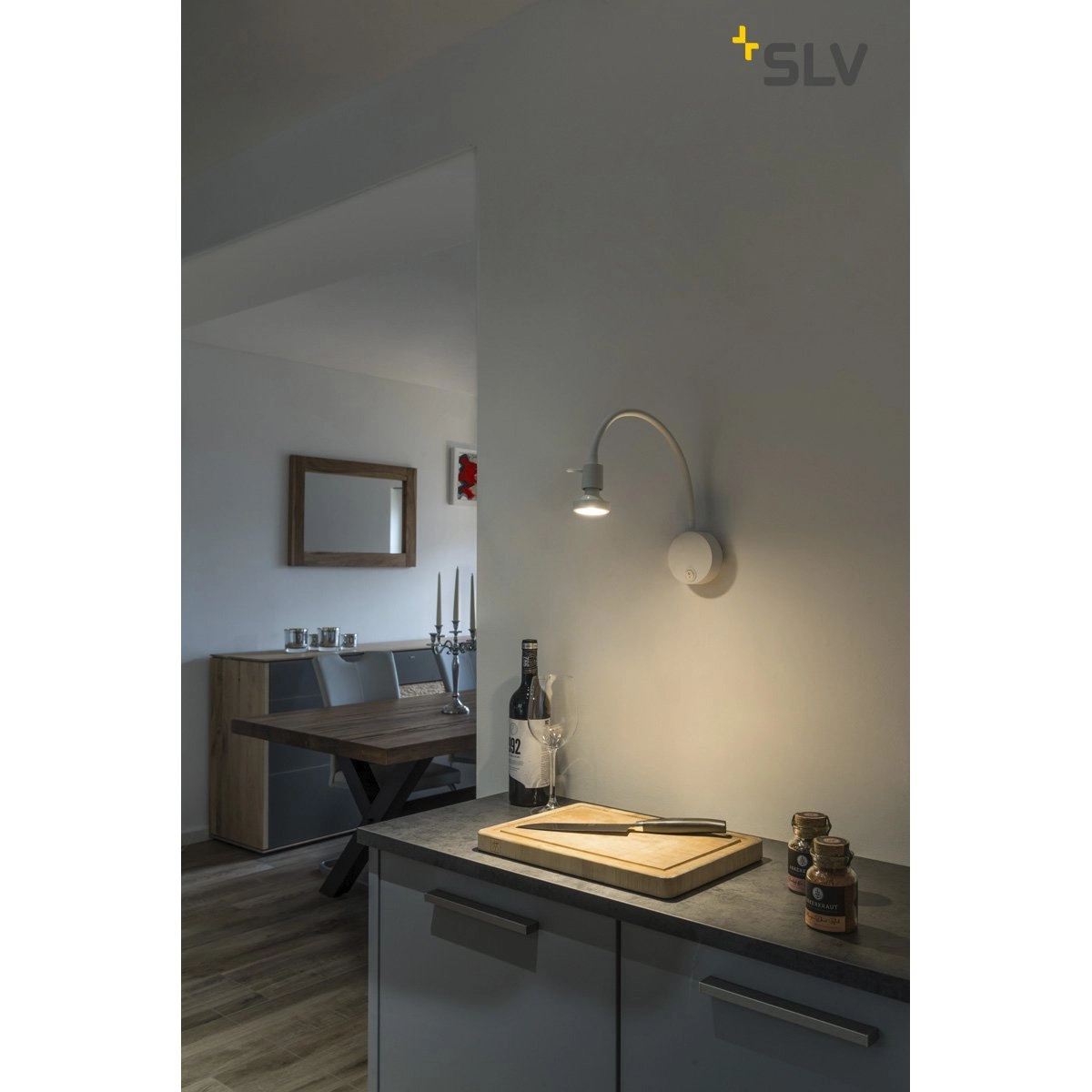 Flexible reading lamp Dio Flex white SLV 4024163228312