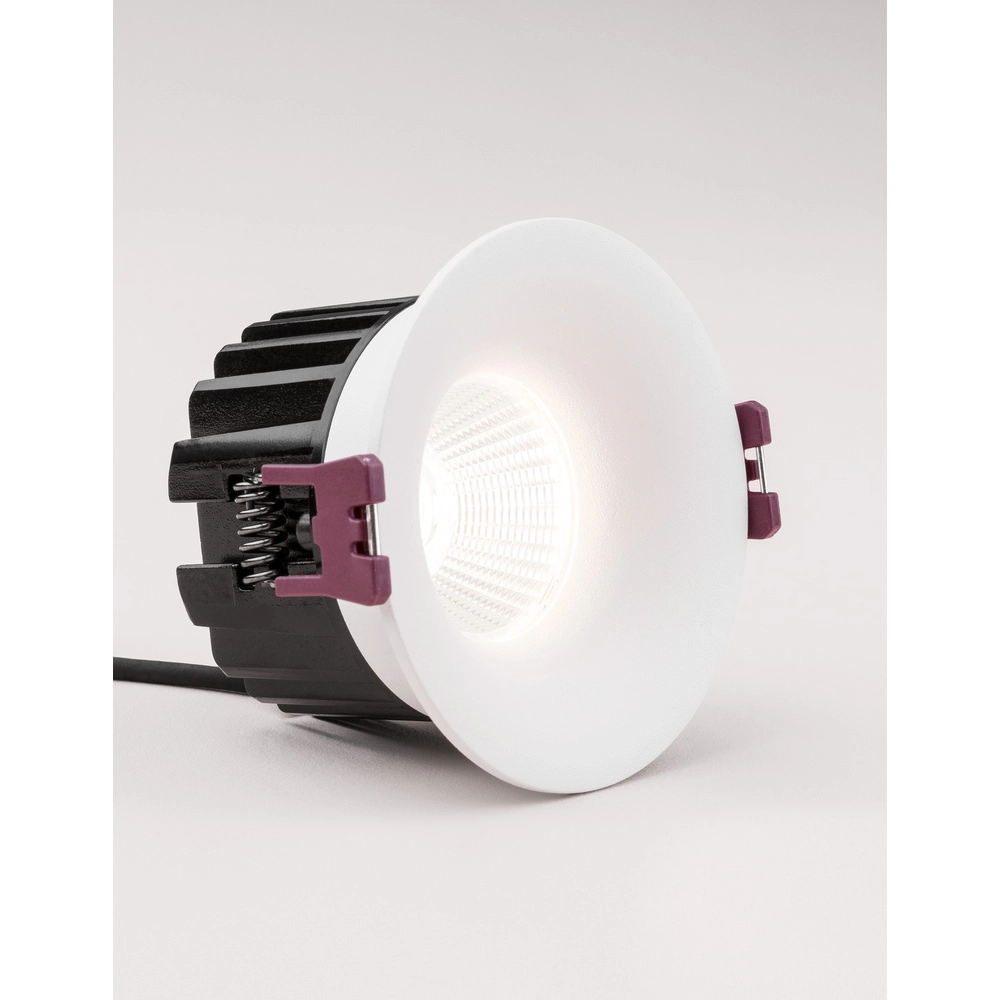 White recessed spotlight Blade Ø 8.5cm