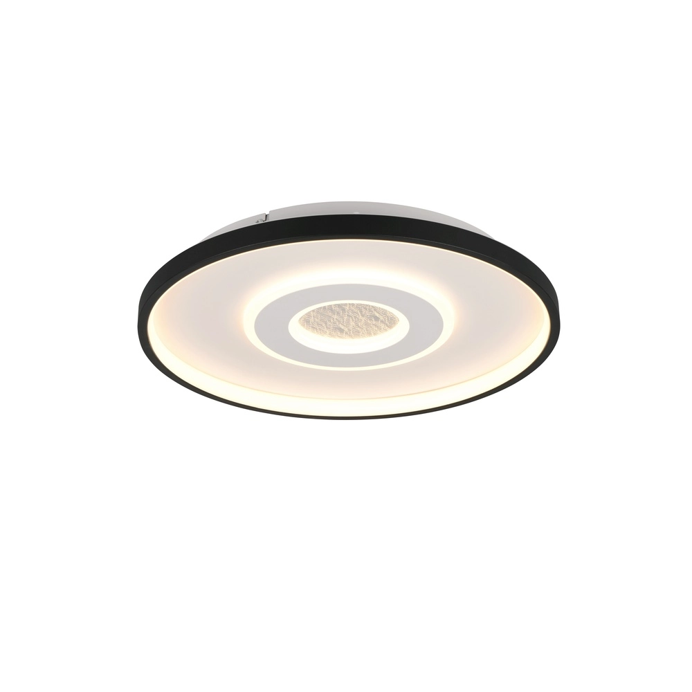Round ceiling lamp Nazar black and white