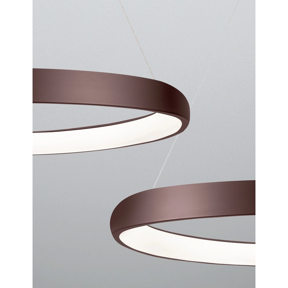 Design pendant lamp Albi coffee brown Ø 61cm Lyora 5212017414885