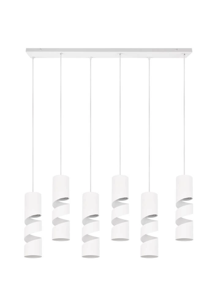 6-light tube pendant lamp Stream white Trio 4017807614015