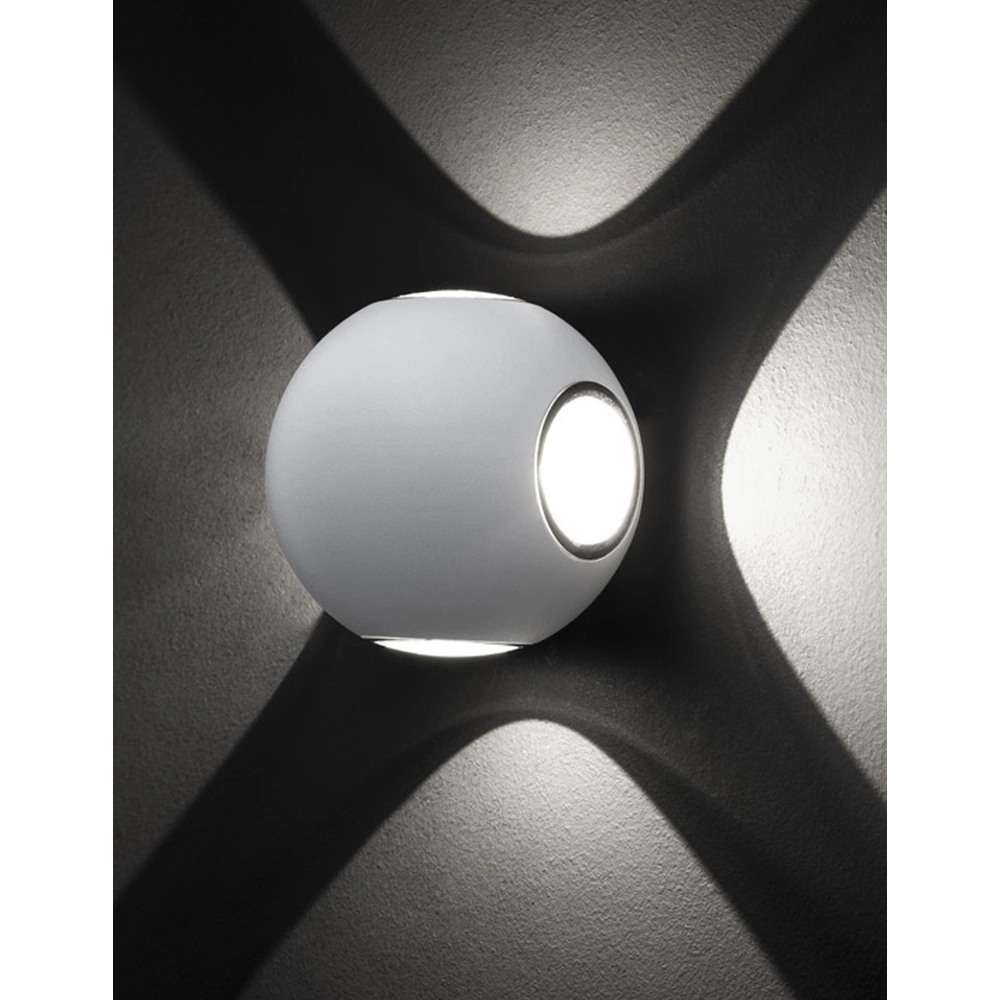 Unique wall lamp Como 4-light white