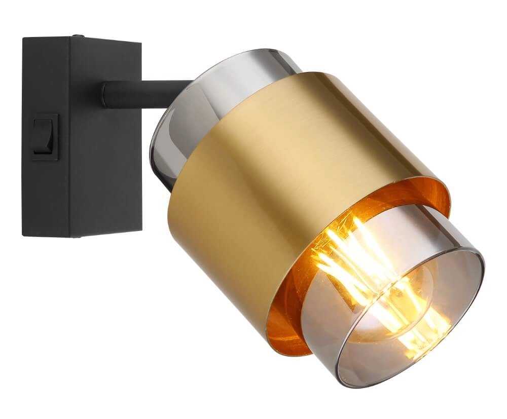 Wall lamp Milley black and gold