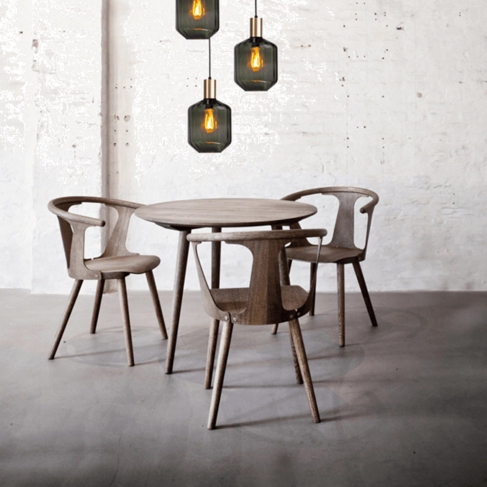 3-light loft hanging lamp - gold - Porto with Jagger green lenses Masterlight 8718121270845
