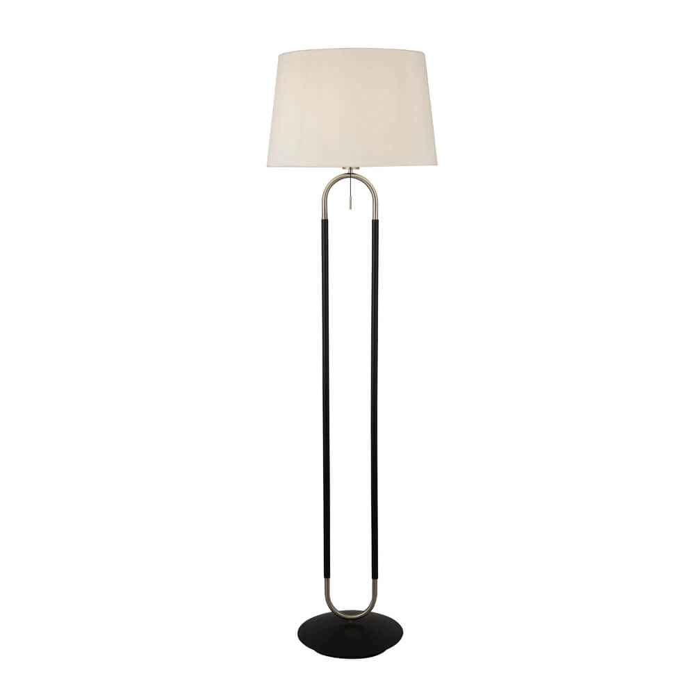 Floor lamp Jazz 161cm black with cream