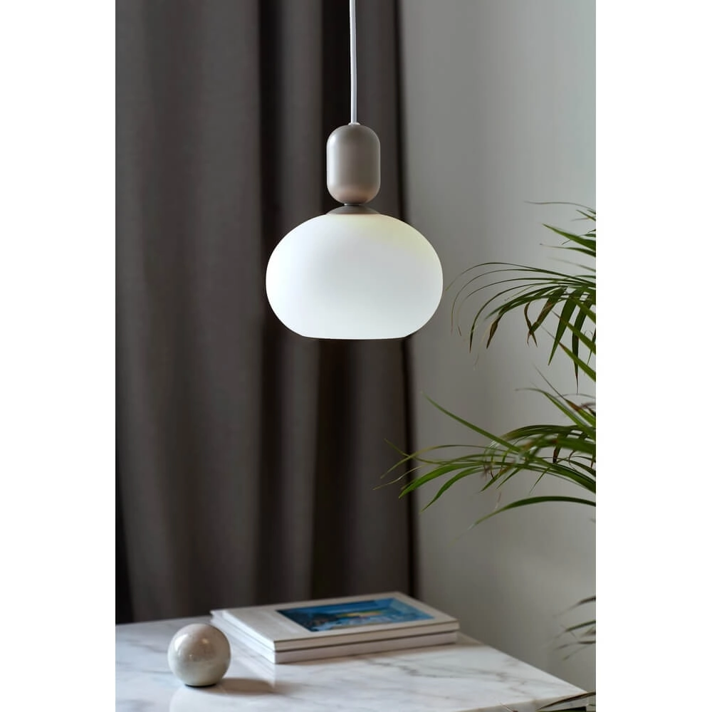 Pendant lamp Notti Grey with white Nordlux 5704924001796