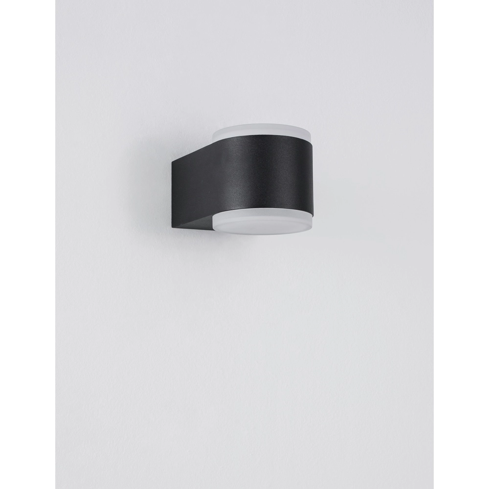 Sleek wall lamp Nus Black Double Lyora 5212017425959