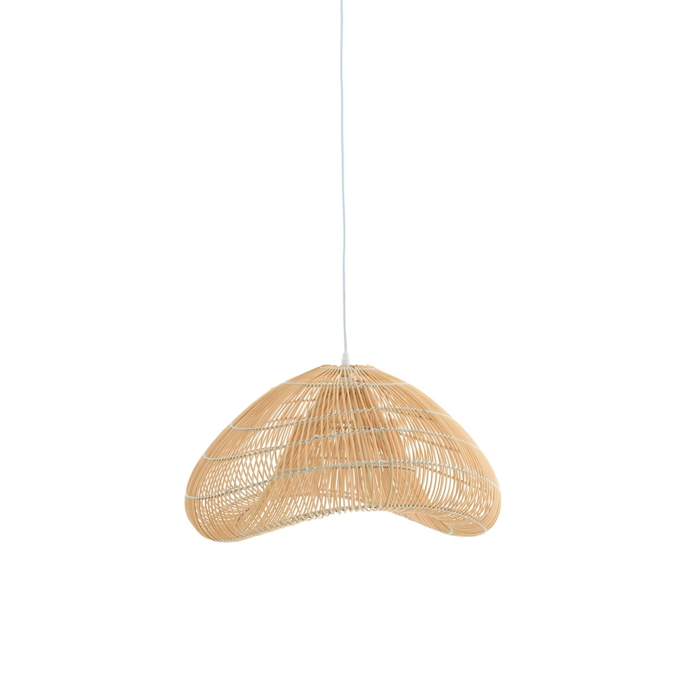 Rattan pendant lamp Janzur Ø 54cm - natural brown