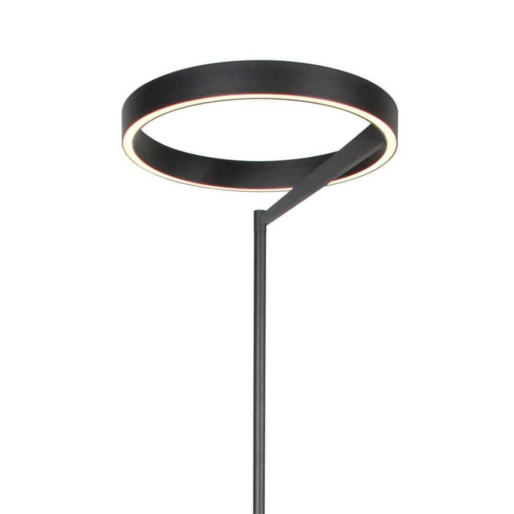 Modern floor lamp Mykty black Ø 40cm Steinhauer 8712746178173