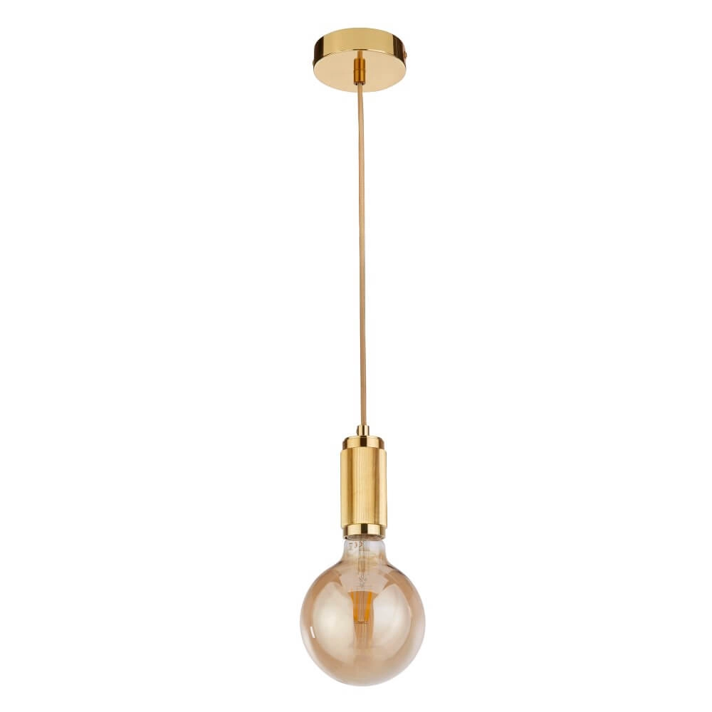 1-light pendant lamp Suspension gold