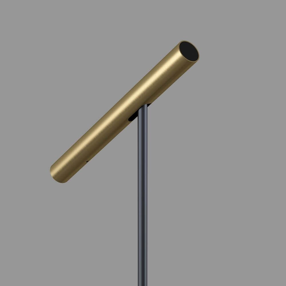 Design floor lamp Kansas Black with warm gold Artdelight 8720701102538