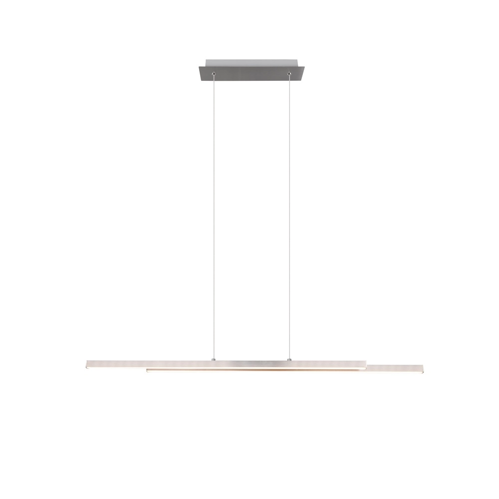 Pendant lamp Odio nickel Trio 4017807612530