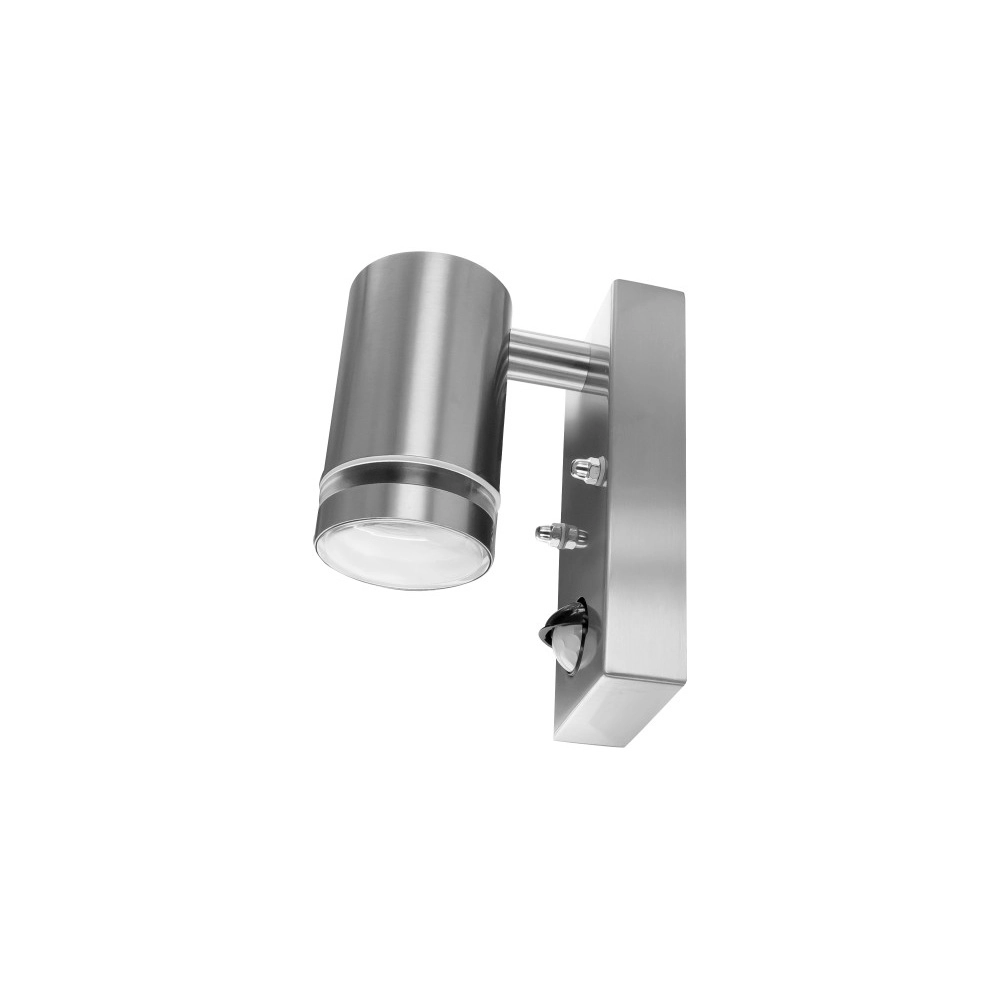Wall spotlight with sensor Opden Stainless steel - 1x GU10 Lyora 5055788285632