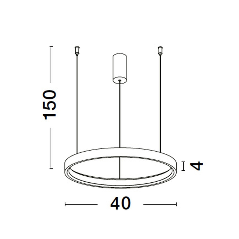 Round pendant lamp Perrine silver grey Ø 40cm Lyora 5212017438393