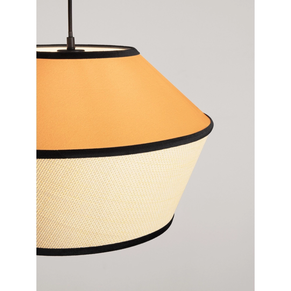 Pendant lamp Veliss white with yellow Lyora 5212017493859