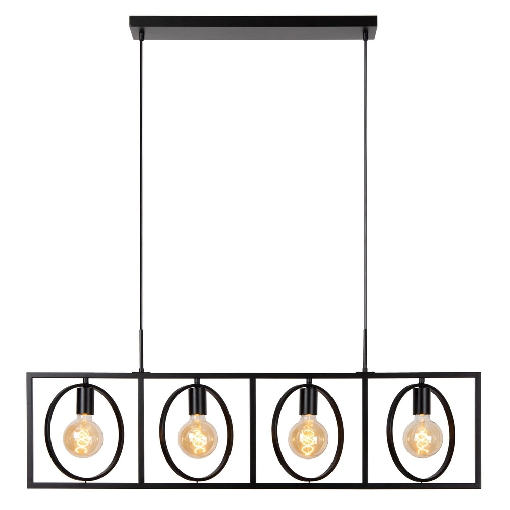 Unique pendant lamp Suus black 4-lights Lucide 5411212010872