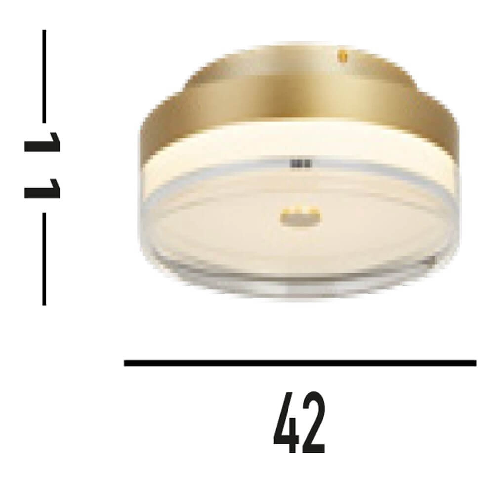 Ceiling lamp Cyprus Ø 40cm gold Searchlight 5053423273723