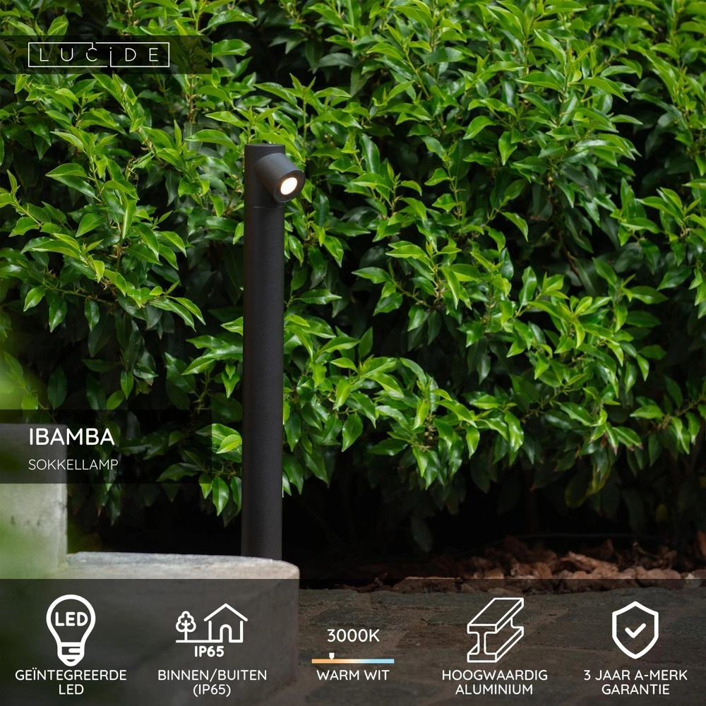 Path lighting Ibamba Single Black Lucide 5411212152145
