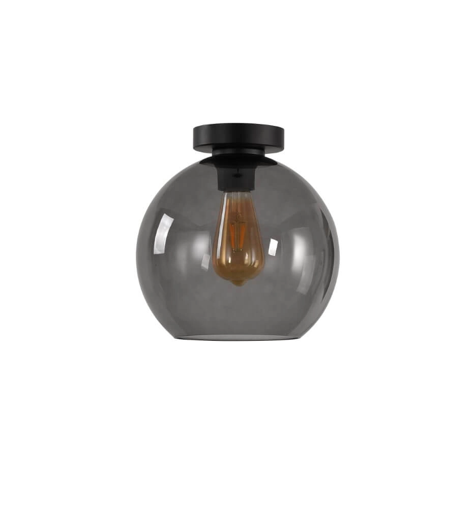 Ceiling light Marino gray glass Ø 25cm Artdelight 8719831737727