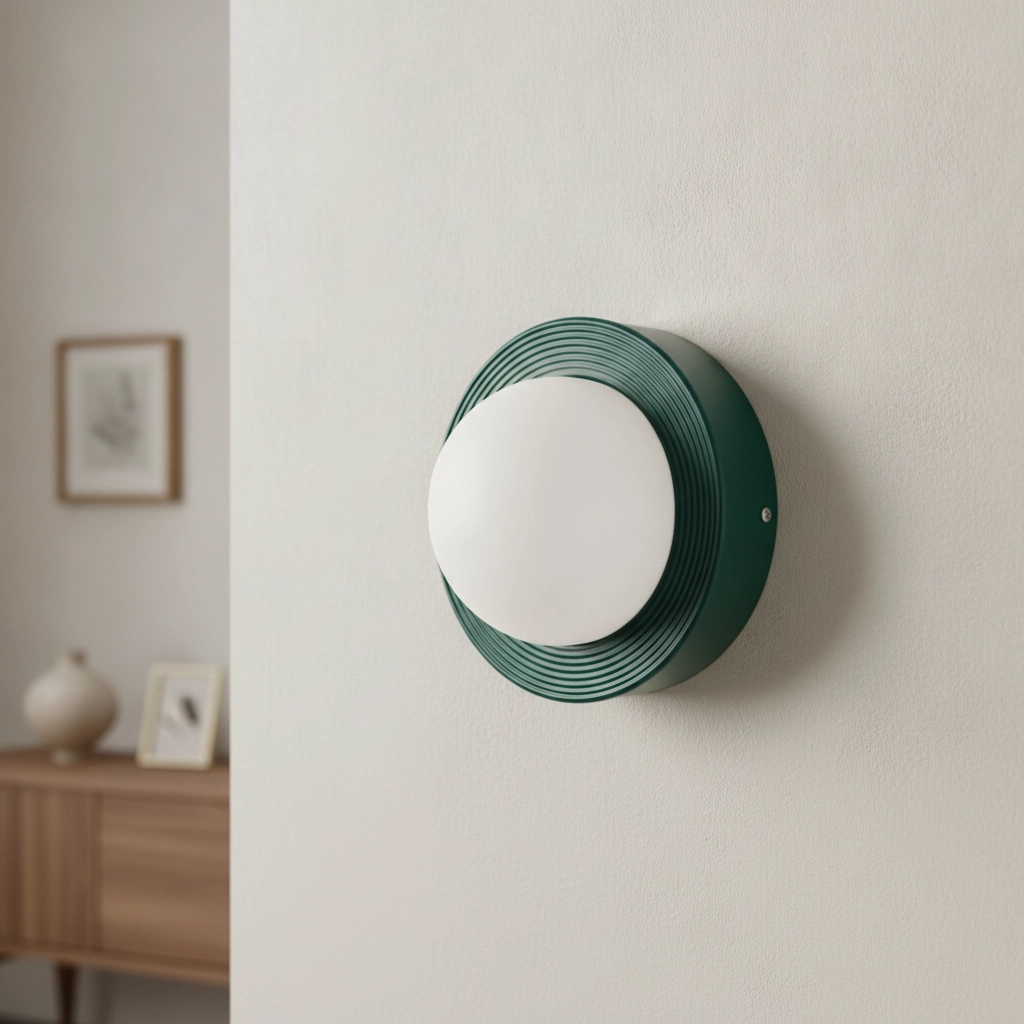 Wall lamp Orbique green Ø 22cm
