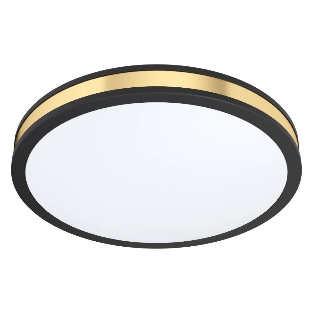 Black with gold ceiling lamp Pescaito Ø 38cm